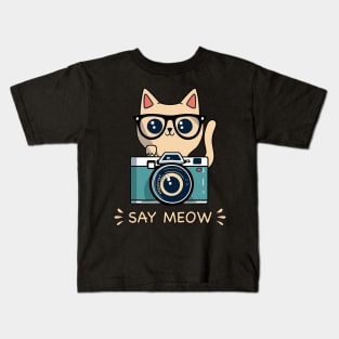 Say Meow Kids T-Shirt